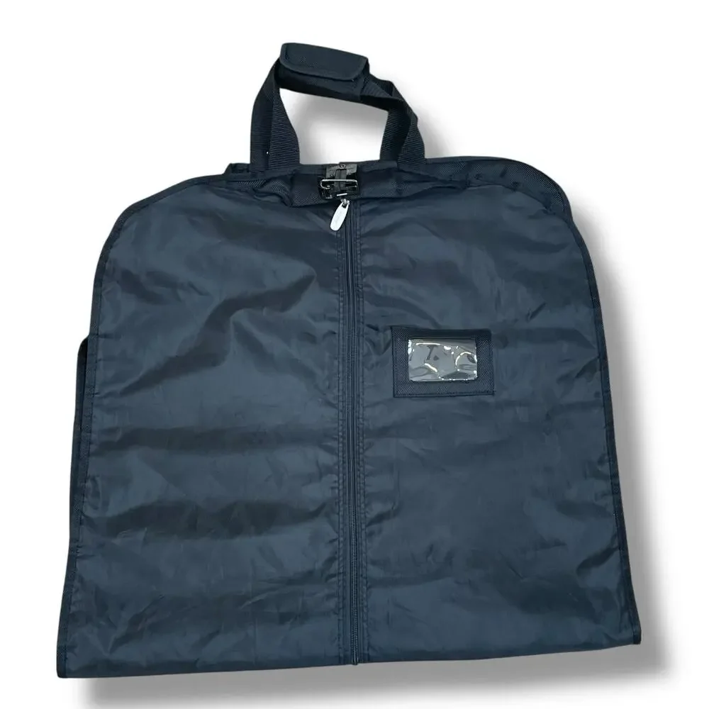 WallyBags Deluxe Travel Garment Bag Carry On 3 Pockets WallyLock Hanger Clamp ID